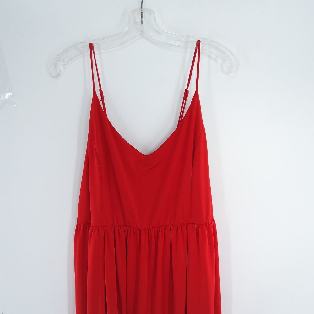 FOREVER 21 3X SEXY SLITTED FORMAL DRESS RED